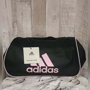Adidas Diablo Small Duffel Women's Black and Pink Bag